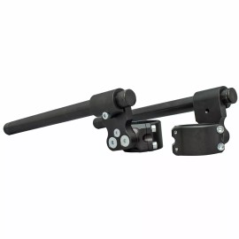 WOODCRAFT RACING 41mm 3 PIECE CLIPON HANDLEBAR KIT WITH 2" INCH RISE - BLACK