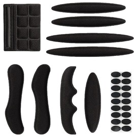 1 Universal Fahrradhelm Polster Schaumstoffpolster Klettpunkte Kit Helm Polsterung Ersatz Innenpolster Klettverschluss Helmpolster, Fahrradhelm Pads Antikollisionsfutter Schwammschutz, Schwarz für Mtb