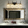 Torondo Modern Crystal Bathroom Vanity Light 4-Lights Gold Bathroom Light