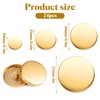 AOZUO 24Pcs Gold Buttons for Blazers, Metal Flat Button, Round