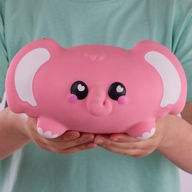 Smooshzees Snugzees, Bubblez, Pink Elephant, Collectable Characters, Supersoft, Cuddly and Squishy!