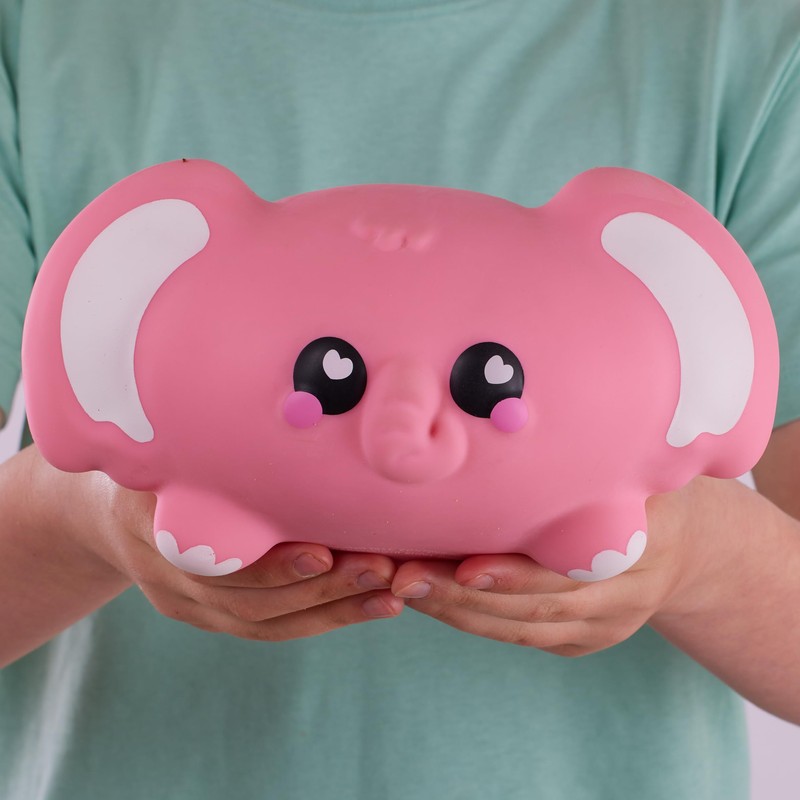 Smooshzees Snugzees, Bubblez, Pink Elephant, Collectable Characters, Supersoft, Cuddly and