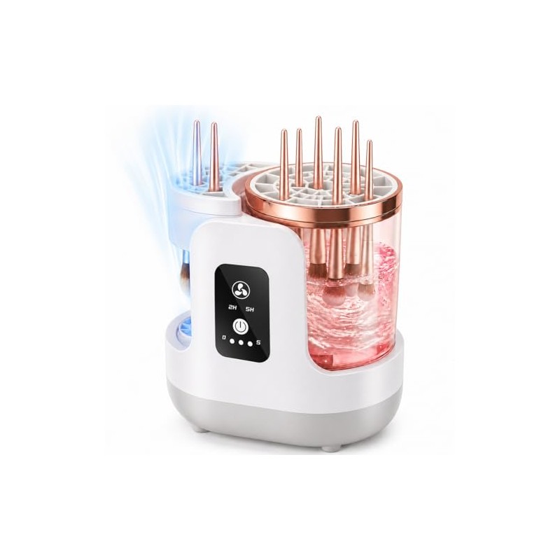 Electric Makeup Brush Cleaner Machine, Portable Cosmetic Brush Washer and