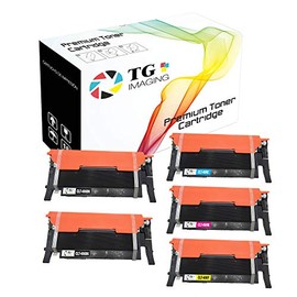 TG Imaging (5-Pack.1 Extra Black) Compatible CLT-406S Toner Cartridge Replacement for 406S 4-Color Combo Pack Used in CLP-360 365 CLX-3300 Toner Printers