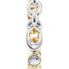 Coach Women's Signature Mixed Metals Chain Hoop Earrings
