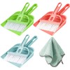 Lamoutor 3 Pack Mini Hand Broom and Dustpan Set Small