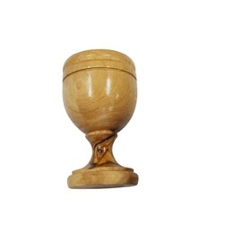 Communion Holy Land Wine Cup Chalice Olive Wood Goblet (2.75 inches)