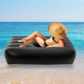 SanBouSi BBL Bed Mattress Post Surgery Supplies Inflatable Chair with Hole After Surgery Recovery Brazilian Butt Lift Pillow After Surgery for Butt Sleeping with Electric Air Pump, Black