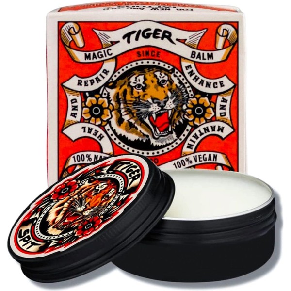 Tiger Spit Tattoo Aftercare 1 fl oz Tattoo Balm, Vegan Tattoo Cream To Heal New Tattoos, Tattoo Brightener and Moisturizer Tattoo Balm to Revive Old Tattoos, Daily Tattoo Lotion to Prevent Ink Fading