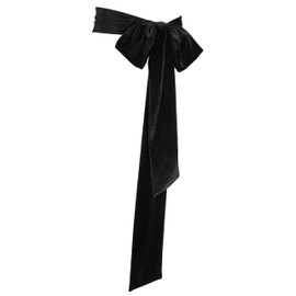 Naibyuki Women Dress Velvet Waist Belts Wedding Bridal Sash Belts for Special Occasion Prom Formal Dresses 3.9'' Wide Black