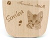 Dekolando Cat Decoration Sign "Alles Doof" (Egyptian Mau Cat)