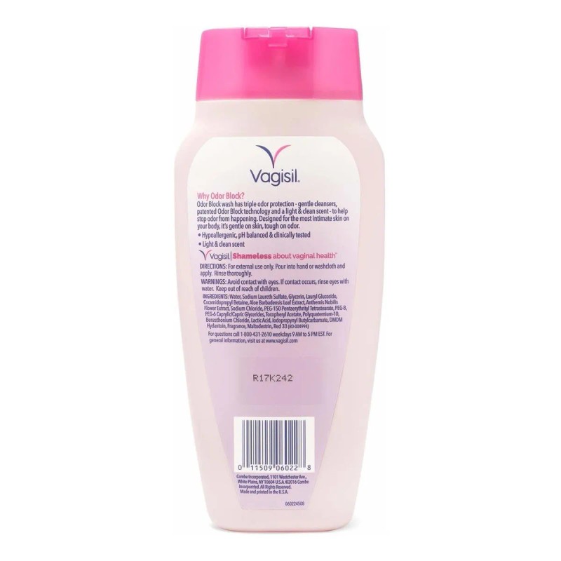 Vagisil Olor Bloque Diario Íntimo Femenino Lavado Vaginal, D