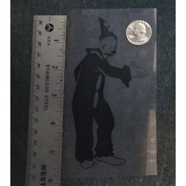 Unbranded Koko the Clown BLACK vinyl decal weatherproof dishwasher-saf