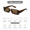 SORVINO Gafas de sol rectangulares vintage para mujer, estilo retro,