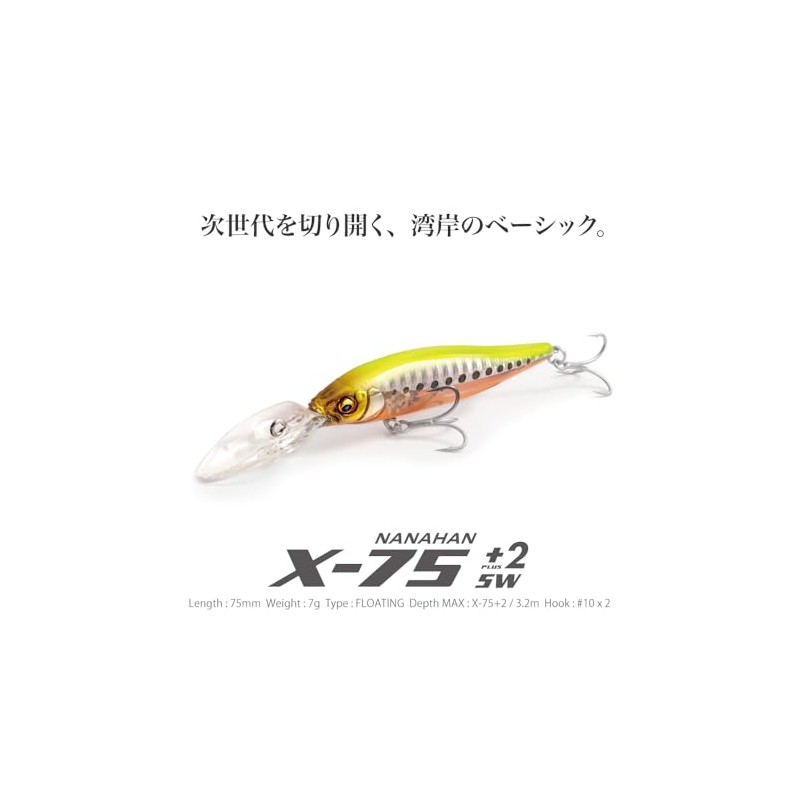Megabass X-NANAHAN+2 SW HT Chartback Sardine OB
