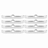8pcs Chrome Valve Cover Hold-Down Tabs Spreader Bars Fit for