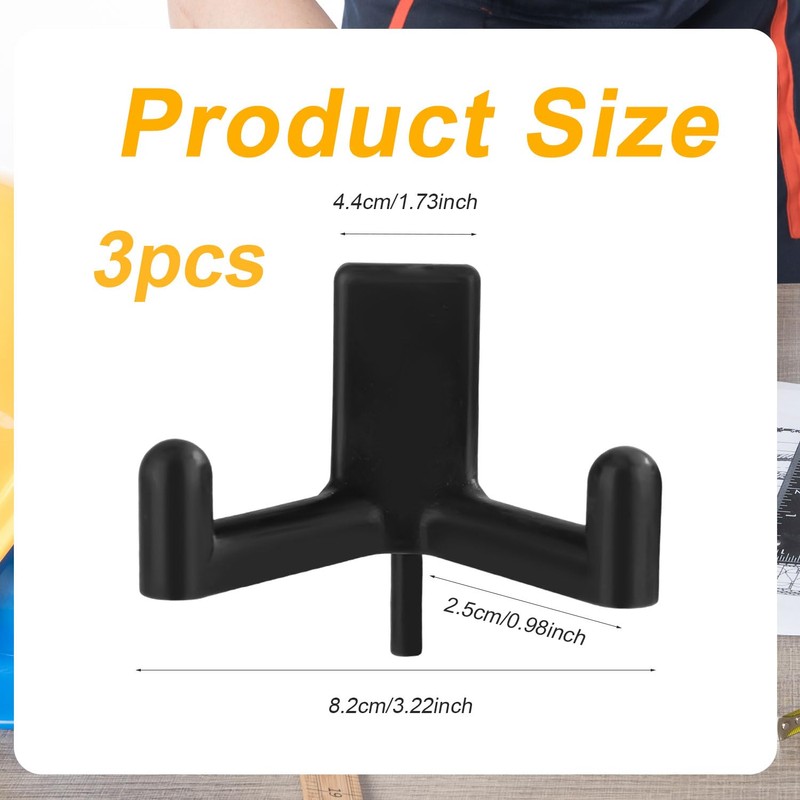 3pcs Shed Hooks for Rubbermaid, Resin Multi Purpose Shed Accessories