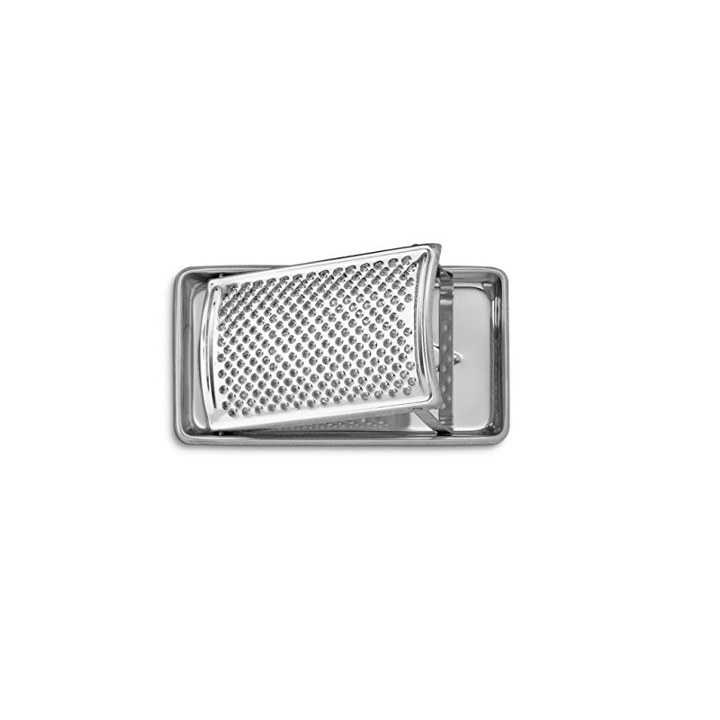 Ausonia - 71635 Reibe aus Edelstahl mit Auffangbehälter Käsereibe mit