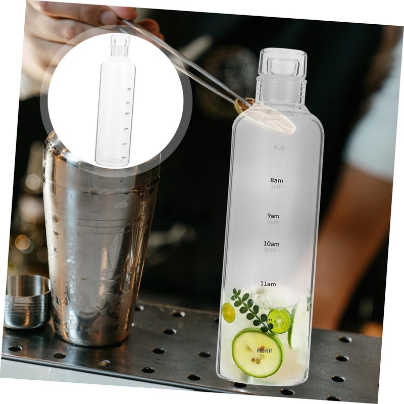 BIUDECO Hydration Tracker Water Bottle Portable Plastic Drinking Cup with