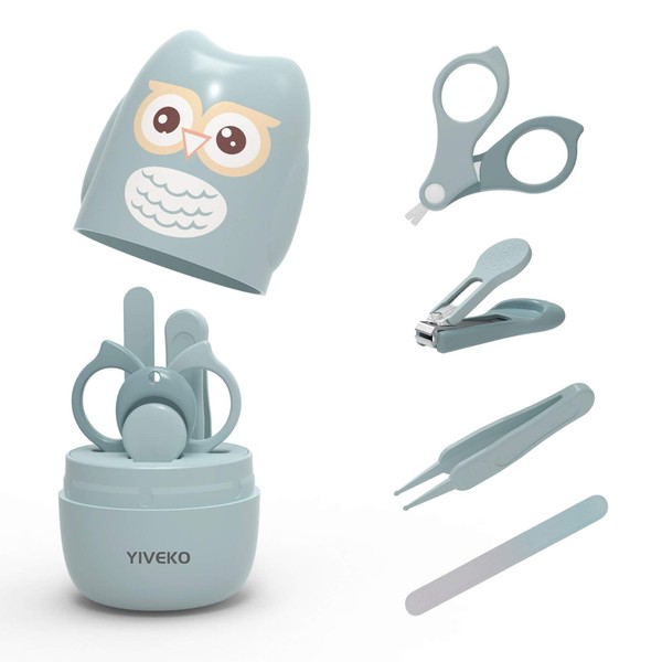 YIVEKO - Kit de uñas para bebé, 4 en 1,