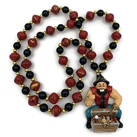 Gasparilla Pirate Open Treasure Chest Mardi Gras Bead Necklace Cajun Carnival Festival Orleans