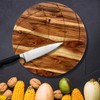 Volley-Ball Shape Acacia Wood Cutting Board Gift For Her Charcuterie