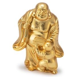 Takita Shoten Buddha Statue, Good Luck and Good Luck, Cloth Bag, Height 3.3 x Width 2.4 inches (8.5 x 6 cm) (by Hidemun Makita) Prosperity of Business, Ask-Free Disasters, Good Luck, and Good Luck [Takita Shoten Issued Certificate Included]