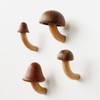 4 Pcs Wooden Mushroom Fridge Magnet, Mushroom Refrigerator Magnets, Perfect