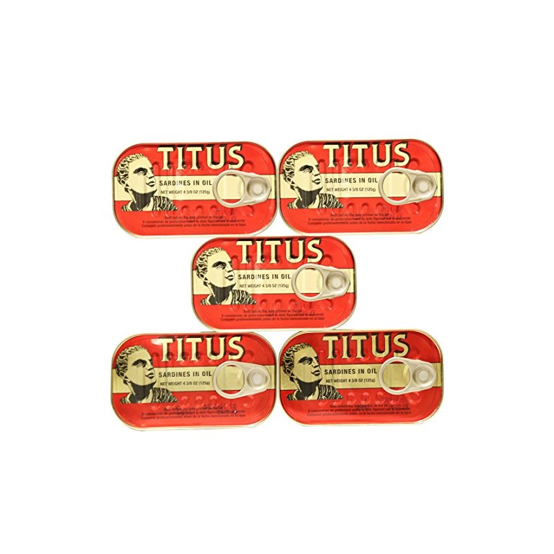 Titus Sardines Pack of 5 (5X125g)