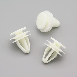 VVO Fasteners- White Plastic Tailgate Exterior Trim Clips for Honda Civic, (Pack of 10)