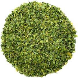 Marcoina Moringa Leaves Herbal Tea - Caffeine-Free, Cut Leaf, 227g(8oz), Origin from India, Premium Quality, in Resealable Bag, Kosher, Vegetarian, Vegan, Non-GMO