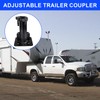 5th Wheel to Gooseneck Adapter Hitch 15" Retracted Height, 2-5/16"