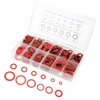 Insulation Washer Assorted with Plastic Box,600pcs 12 Sizes Red Steel