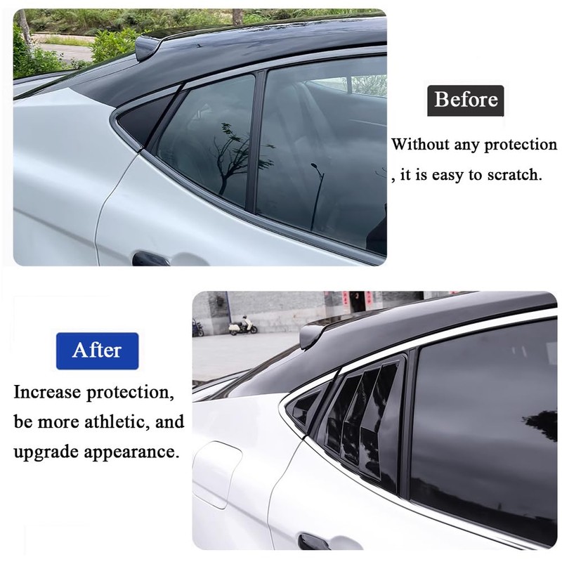 Rifoda for New Camry Window Louvers Air Vent Scoop Shades