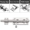 Litensh Door Bolt for Sliding Gates with Hole for Padlock,