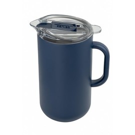 served Brand | Premium Pitcher (2L) - Keep Drinks Cold or Hot for Hours with our Vacuum-Insulated, Double-Walled, Copper-Lined Stainless Steel Pitcher (Navy Bean)