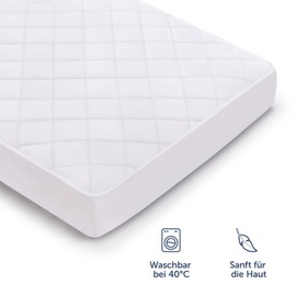 Blumtal® Luxury Quilted Mattress Protector, Oeko-Tex Certified, Anti-Allergy Mattress Protector, Waterproof, 160 x 200 x 30 cm