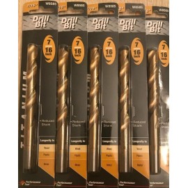 Performance Tool W8581 Titanium Drill Bit 3/8" Diameter Reduced Shank Wood Metal