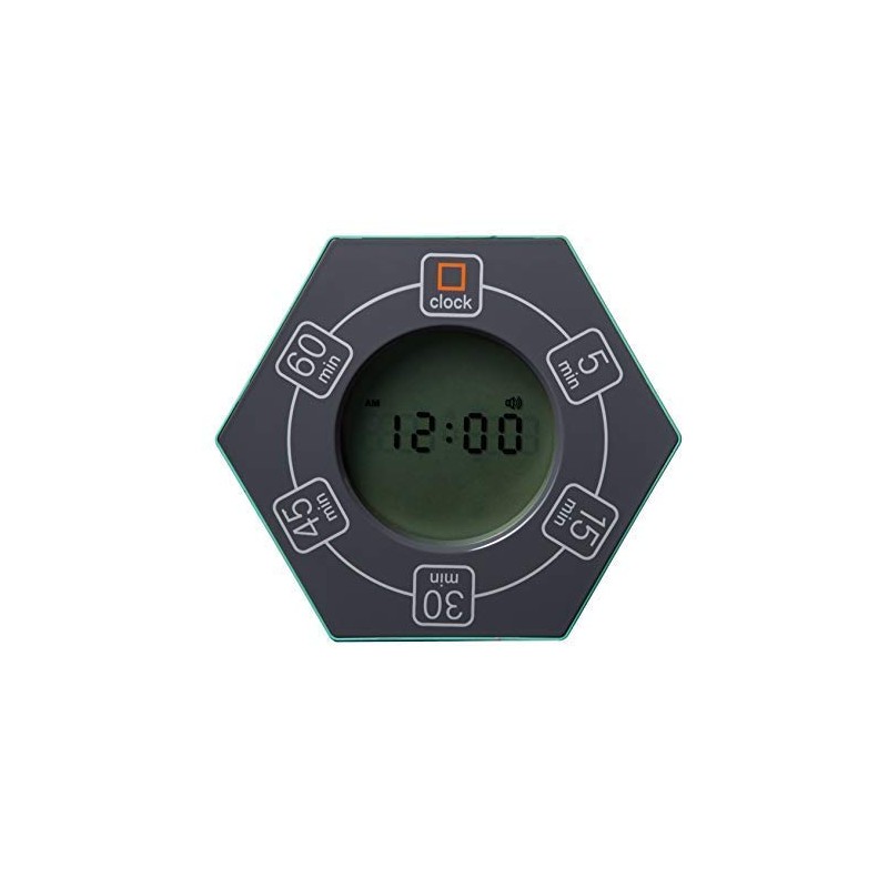 Home & Office Timer with Clock, 5,15, 30, 45, 60