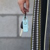 Magnum Police Magnum Personal Safety Alarm Keychain-135dB Rechargeable LED- Turquoise