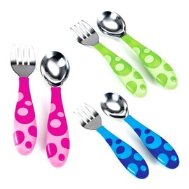 Munchkin Toddler Fork and Spoon Set (1 Spoon and 1 Fork ) Assorted colours