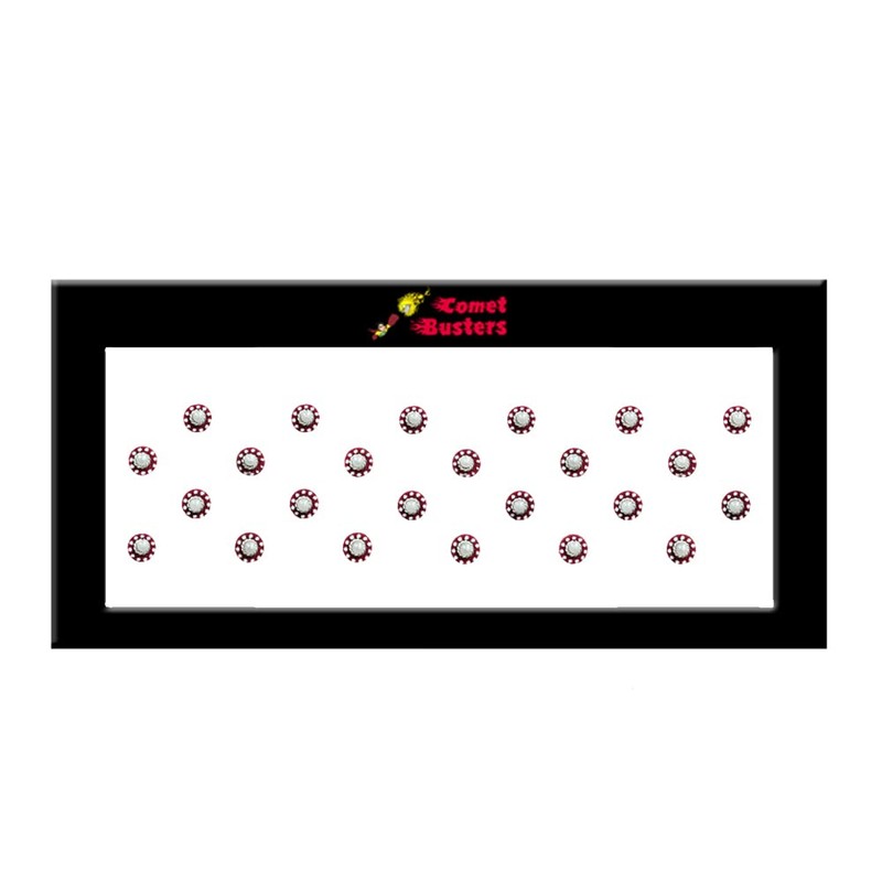 Comet Busters Round Maroon Bindi With Pearls (BIN560)