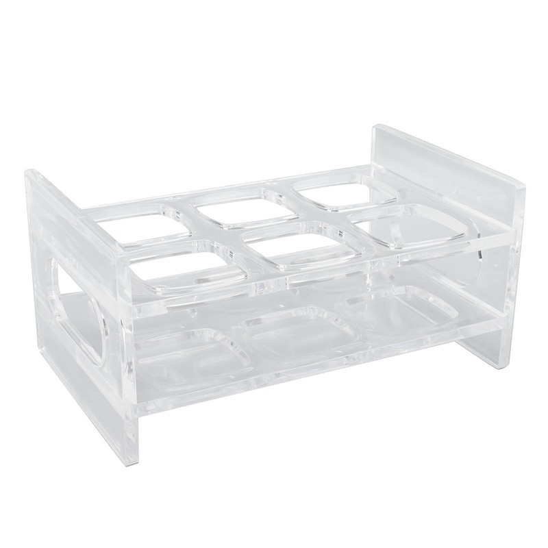 Acrylic Shot Glass Holder Carrying 6 Square Transparent Liquor Cup