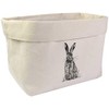 Large 'Sitting Hare' Canvas Organiser/Storage Bag (OR00006634)