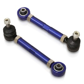 AJP Distributors JDM Rear Lower Suspension Adjustable Toe Control Arms Kit LCA Blue Compatible/Replacement For Lancer Evolution X EVO 10 2008 2009 2010 2011 2012 2013 2014 2015 08 09 10 11 12 13 14 15