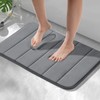 HITSLAM Memory Foam Bath Mat 40 x 60 cm Dark