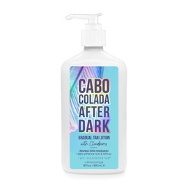 Tan Incorporated Cabo Colada After Dark DHA Moisturizer Lotion - Enchance your Tan & Tattoos -18oz, White