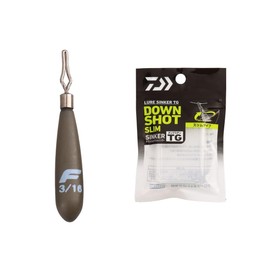 Daiwa Down Shot Sinkers, Lure Sinker TG, Down Shot Slim PRO 5g (3/16oz)