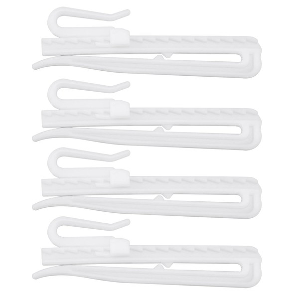 eMagTech 100PCS 85mm Curtains Hooks Adjustment Deep Pinch Pleat Hooks