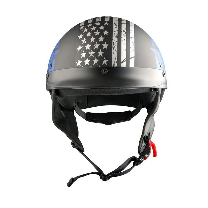 1Storm Motorcycle Half Face Helmet Mopeds Scooter Pilot with Retractable